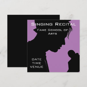 Convites Cantando o recital de desempenho retrovocal