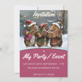 Convites Cantores De Inverno Da Guiné Pig