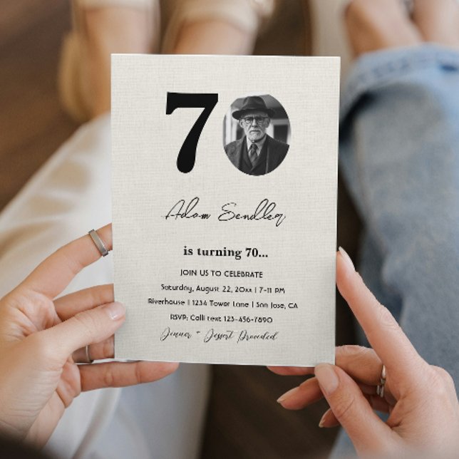 Convites Canva de Festa de aniversário simples e elegante (Criador carregado)