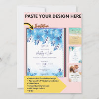 Canva Wedding Invitation & Save the Dates Modelo