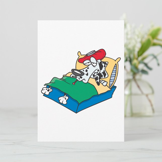 Convites Cão Doente Na Cama (Criador carregado)