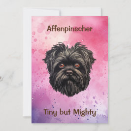 Convites Cão Negro Affenpinscher