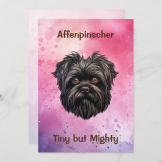 Convites Cão Negro Affenpinscher