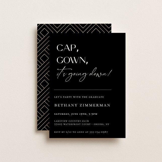 Convites Cap Gown É a Hora da Festa de Graduação (Criador carregado)