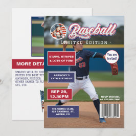 Convites Capa da Revista All American Boy Baseball Magazine