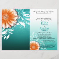 Capa de Bolso Gerbera Daisy Laranja Aqua