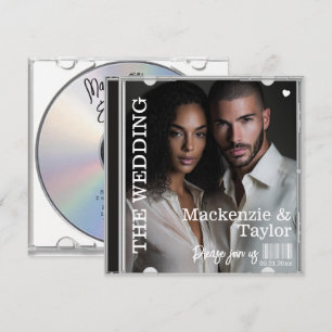 Convites Capa de CD de Foto de Casamento