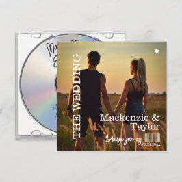 Convites Capa de CD de Foto de Casamento