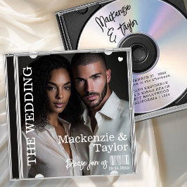 Convites Capa de CD de Foto de Casamento
