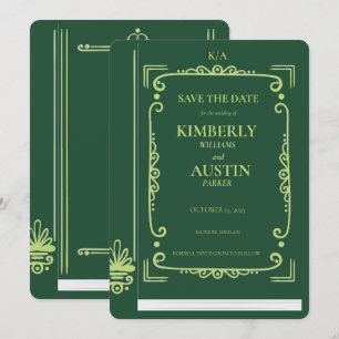 Convites Capa de Livro Antigo   Tema de Livro Salvar a Data