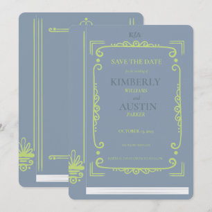 Convites Capa de Livro Antigo   Tema de Livro Salvar a Data