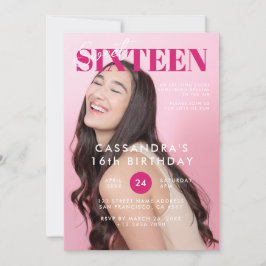 Convites Capa de Revista Adolescente Aniversário de Sweet S