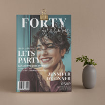Capa de Revista da Moda | Festa de Aniversário de 