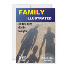 Capa de Revista de Faux Notícias Falsas para Festa