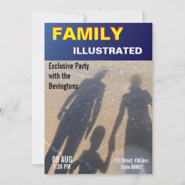 Convites Capa de Revista Falsa de Notícias Falsas Festa de 