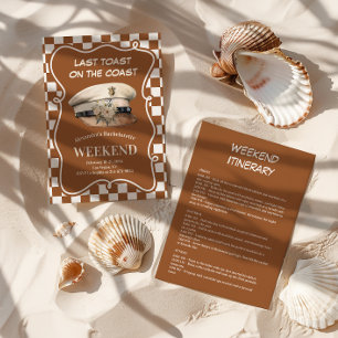 Convites Capitão Hat Bachelorette náutico