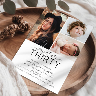 Convites Capítulo 30 Colagem de Fotos Personalizadas para A