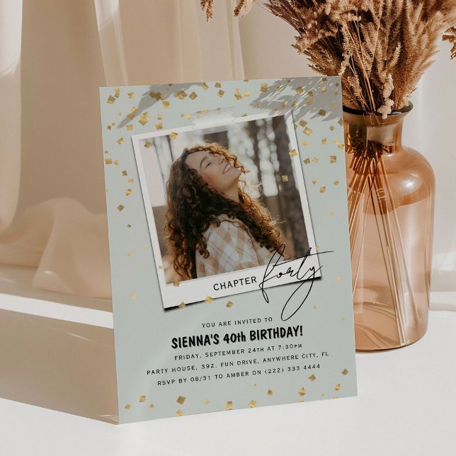 Convites Capítulo 40 Diversão do aniversário de 40 anos de  (Criador carregado)