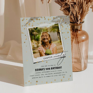 Convites Capítulo 90º Diversão do 90 de Foto Moderno Aniver