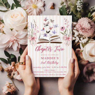Convites Capítulo Dois Livro de Histórias do Borboleta Rosa