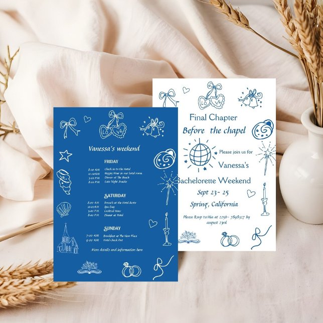 Convites Capítulo final antes da bachelorette do livro de c (Criador carregado)