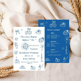 Convites Capítulo final antes da bachelorette do livro de c