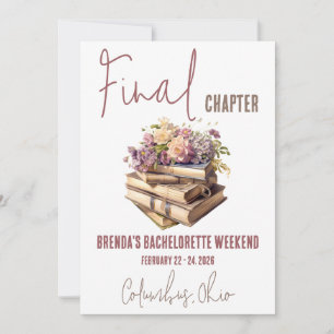Convites Capítulo Final, Livro Temido Bachelorette Weekend
