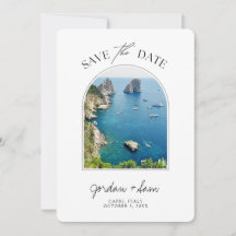Capri Itália Wedding Save the Date