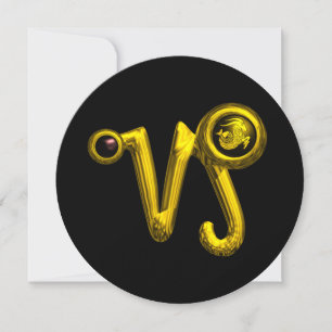 CONVITES CAPRICORN, SINAL ZODIÁTICO, FESTA DE ANIVERSÁRIO Z