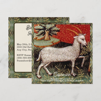 Convites Capricórnio - Festa de aniversário de Sinal Zodiac