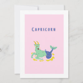 Convites Capricórnio Rosa, zodíaco, estampa de estrela