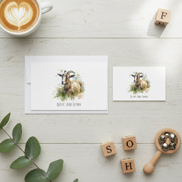 Convites Caprino de Aquarela, personalizado