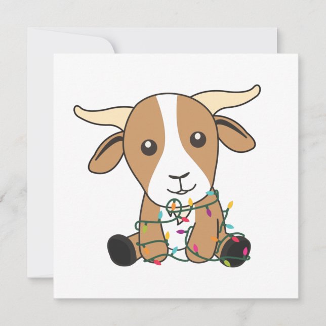 Convites Caprinos de Natal (Frente)