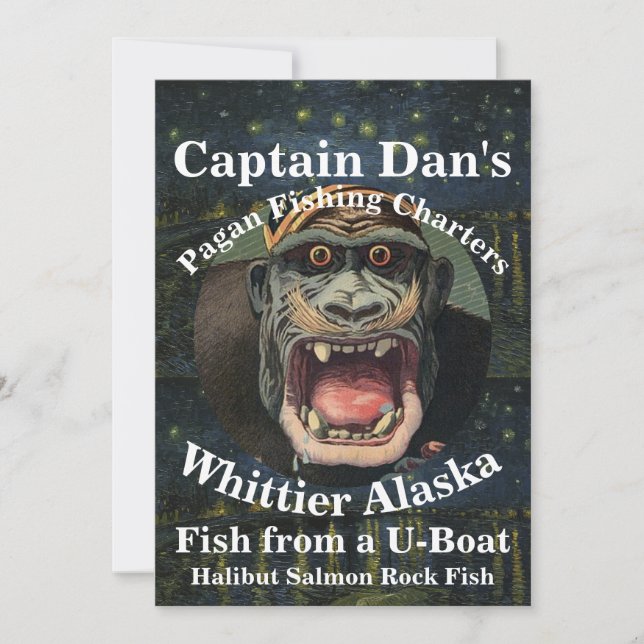 Convites Captain Dan's Pagan Fishing Charters Whittier AK (Frente)