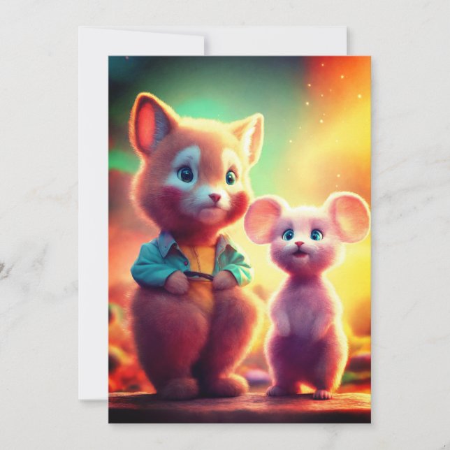 Convites Capturando a música com Tom e Jerry! (Frente)