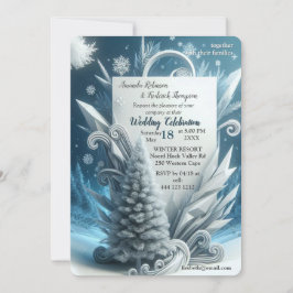 Convites Capturar a cena de inverno da arte e cristais de n