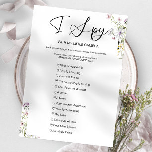 Convites Capture O Amor Jogo de Casamento I Spy
