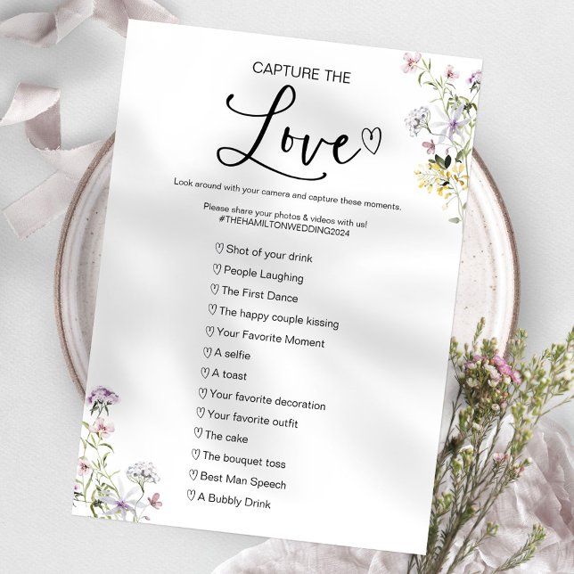 Convites Capture O Amor Jogo de Casamento I Spy (Criador carregado)