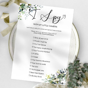 Convites Capture O Amor Jogo de Casamento I Spy