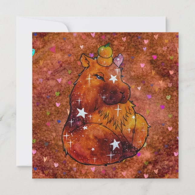 Convites Capybara chamada Dream (Frente)