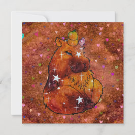 Convites Capybara chamada Dream