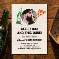 Cara de Cerveja Homem Divertido Aniversário de 50 