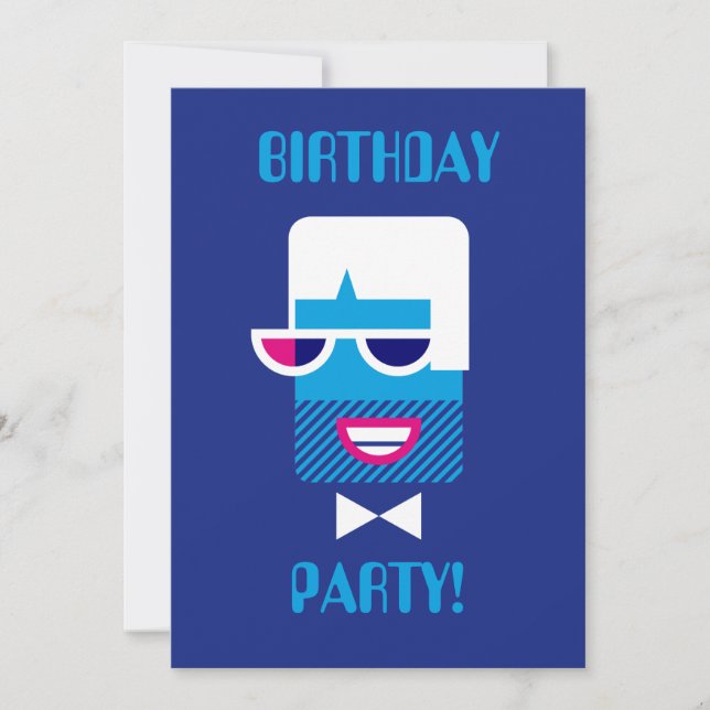 Convites Cara de Groovy (Frente)