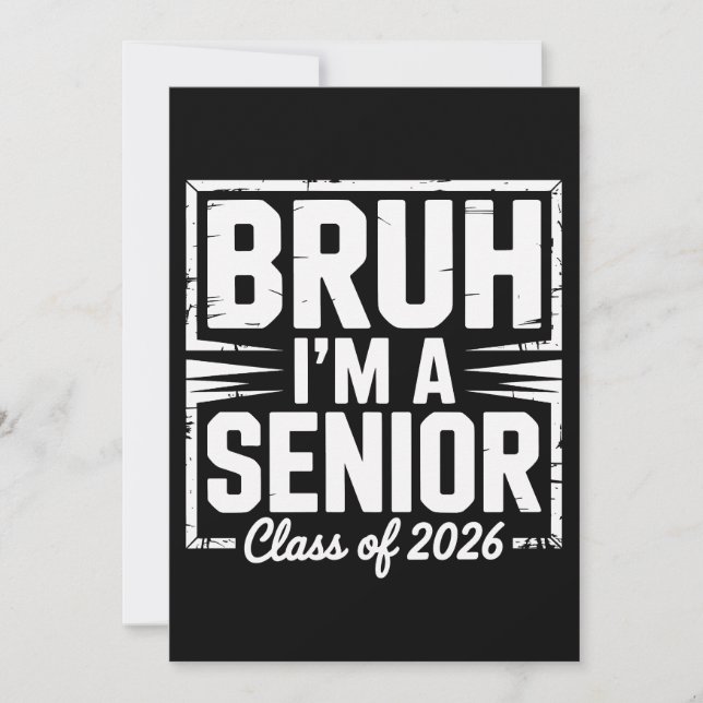 Convites Cara, eu sou um veterano da turma de 2026, graduan (Frente)