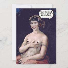 Convites Cara personalizada em uma mulher de pintura sexy