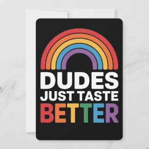 Convites Cara só tem gosto mais engraçado Gay Rainbow LGBTQ