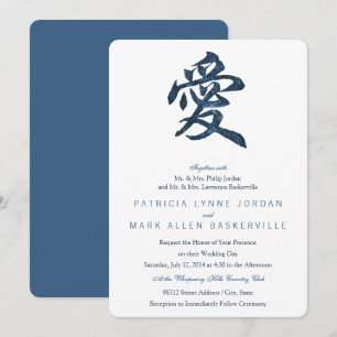 Convites Caractere Chinês "Amor"