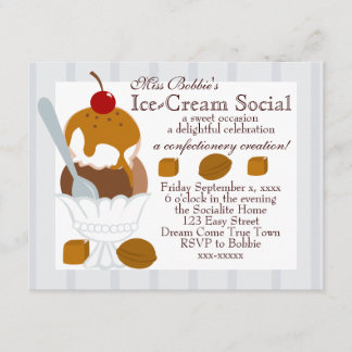 Convites Caramelo coberto por gelados