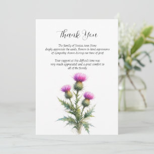 Convites Cardânio Simpatia Floral Funeral Obrigado 