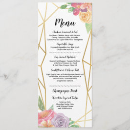 Convites Cardápio de Casamento Recepção Rústica Moldura Dou
